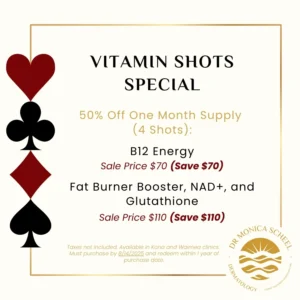 Vitamin Shot Special – 50% Off One Month Supply: B12, Fat Burner, NAD+