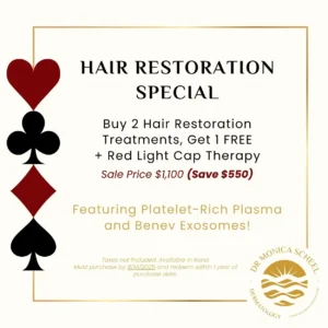 Hair Restoration with PRP + Red Light Cap
