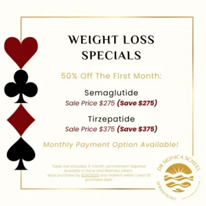 Weight Loss Special – 50% Off First Month of Semaglutide or Tirzepatide