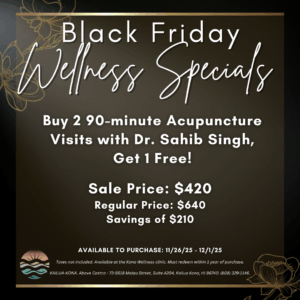 Black Friday Wellness Special: Acupuncture - Buy 2 Visits, Get 1 Free!