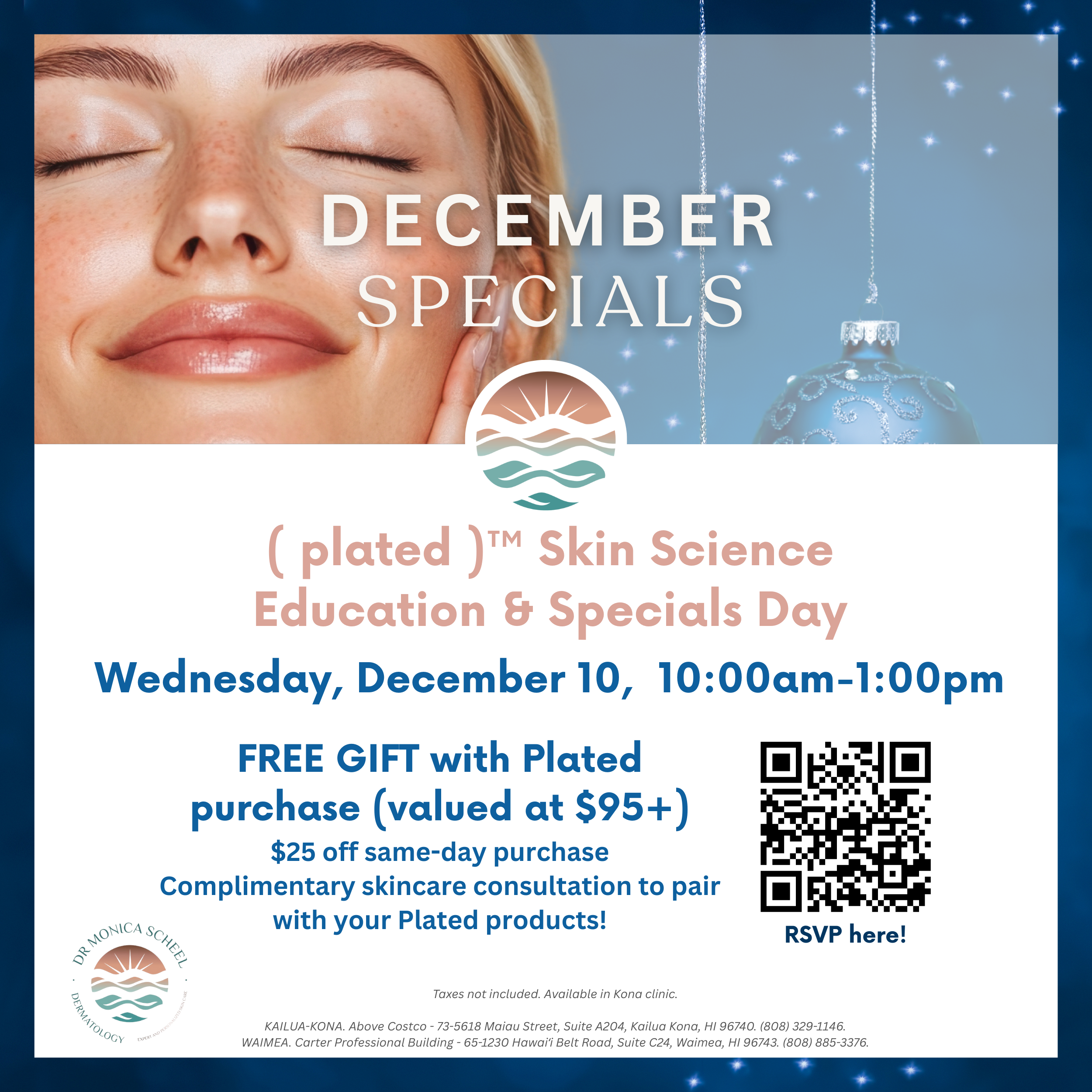 ( plated )™ Skin Science Education & Specials Day