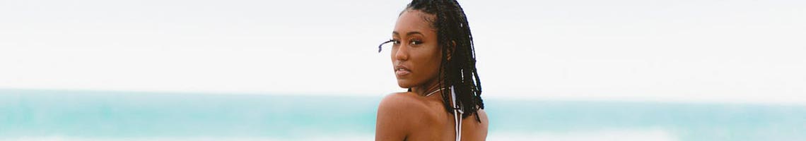 Header Woman On Beach